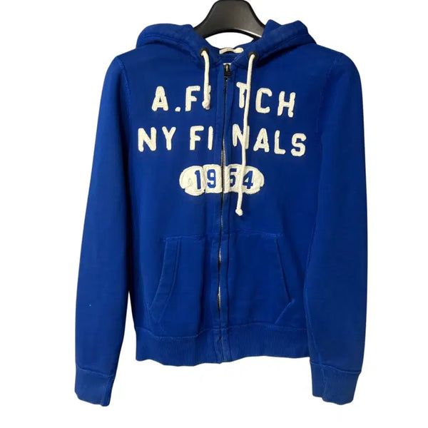 [BUNJANG] Abercrombie & Fitch Blue Grunge Hoodie Zip-Up / M 아베크롬비 블루 그런지 후드 집업
