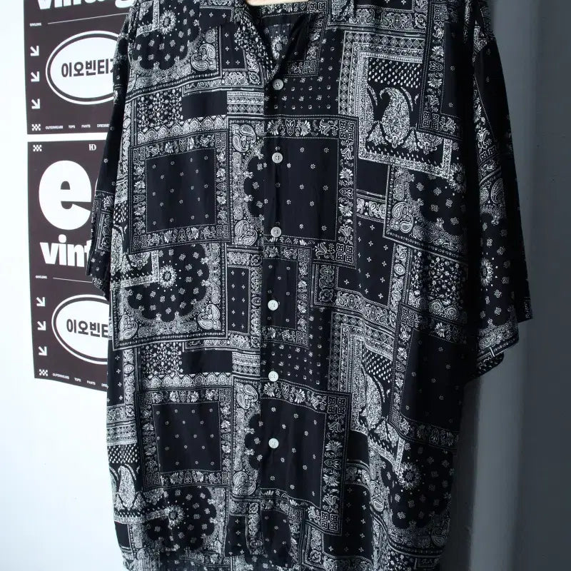 [BUNJANG] Anoblier Short-Sleeve Collar T-Shirt Shirt / (L-XL) 아노블리어 반팔 카라 티셔츠 셔츠 남방 스트릿-H34835