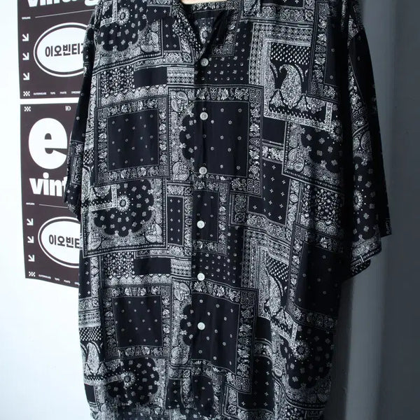 [BUNJANG] Anoblier Short-Sleeve Collar T-Shirt Shirt / (L-XL) 아노블리어 반팔 카라 티셔츠 셔츠 남방 스트릿-H34835