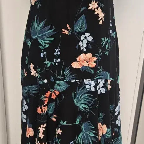 [BUNJANG] Floral Print Sleeveless Maxi Dress / 나시 원피스