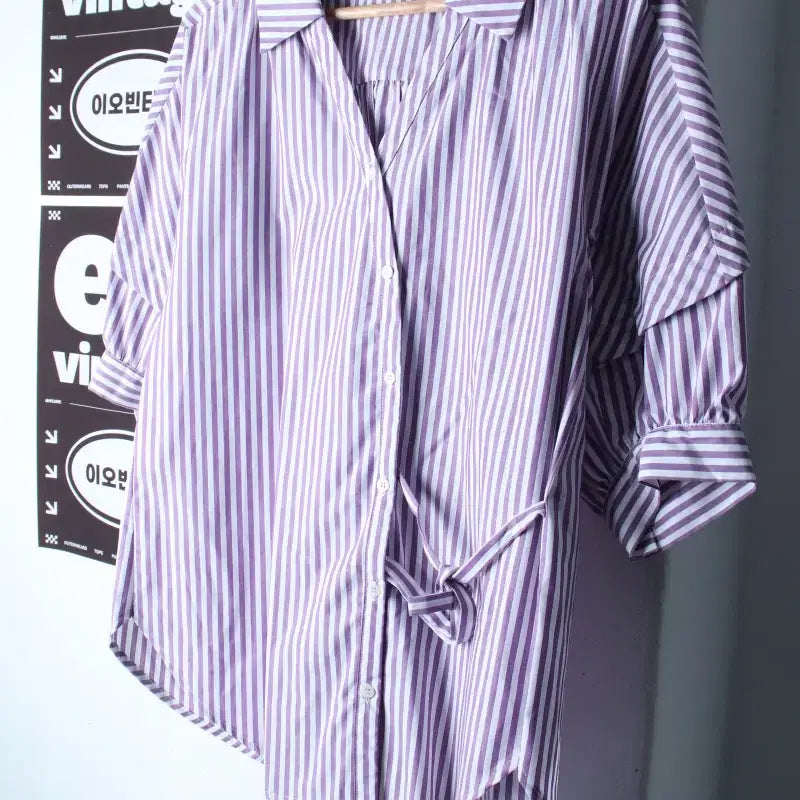 [BUNJANG] ON&ON Short Sleeve Collar T-Shirt Shirt Blouse / (M-L) 온앤온 반팔 카라 티셔츠 셔츠 남방 블라우스-H34836