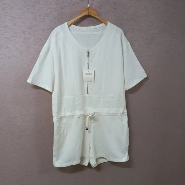 [BUNJANG] MIMICIEL Ivory Jumpsuit with Adjustable Waist / B7-13/MIMICIEL 허리끈조절 아이보리 점프수트 여성