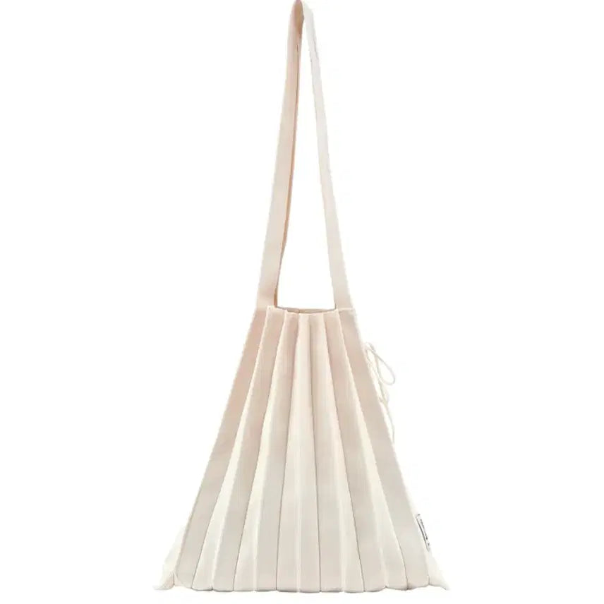 [BUNJANG] Joseph & Stacey Pleats Knit Bag M Vanilla / 조셉앤스테이시 플리츠 니트 M 바닐라