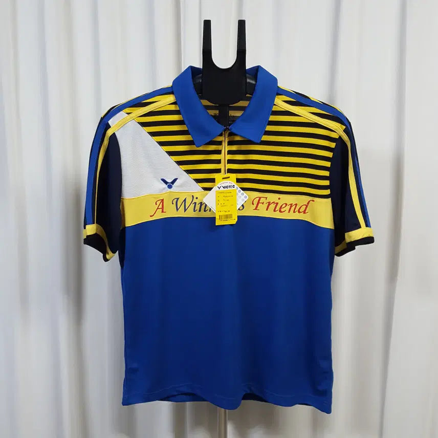[BUNJANG] Victor Men's Badminton Sport Short Sleeve Polo Shirt - Size 100 / 빅터 새상품 남성 배드민턴 스포츠 카라 반팔 티 100 오일장 0331