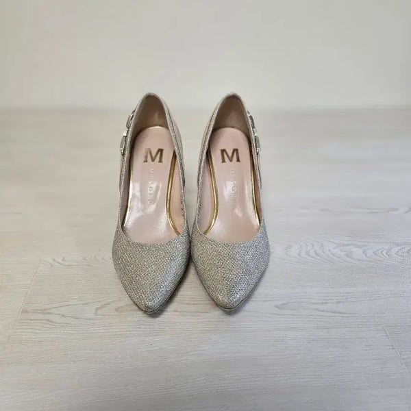 [BUNJANG] Women's Gold M Logo Stiletto Heel Pumps 230 / 여성킬힐 230