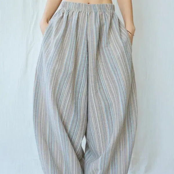 [BUNJANG] MARE'S BITE White Wood Grain Pants / 맑음복 흰나이테 바지