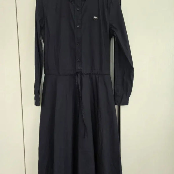 [BUNJANG] Lacoste Navy Shirt Dress Size 34 / 라코스테 네이비 셔츠 원피스 34