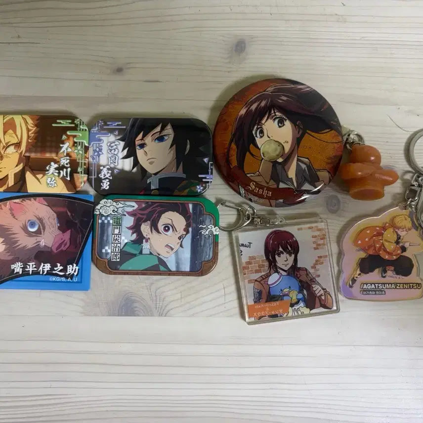 [BUNJANG] Demon Slayer: Kimetsu no Yaiba Badging Keyring / 귀멸의 칼날 뱃징 키링