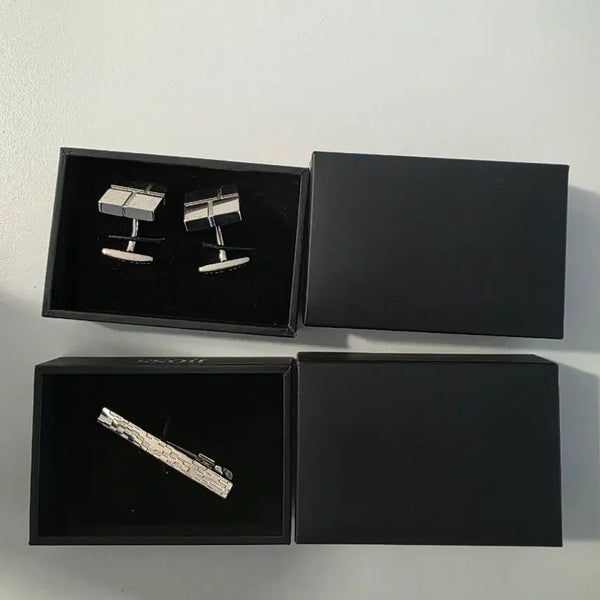 [BUNJANG] HUGO BOSS Authentic Cufflink and Tie Clip Set / 휴고보스 정품 외국매장서 구매 미착용 새상품 커프스링크 타이핀 세트