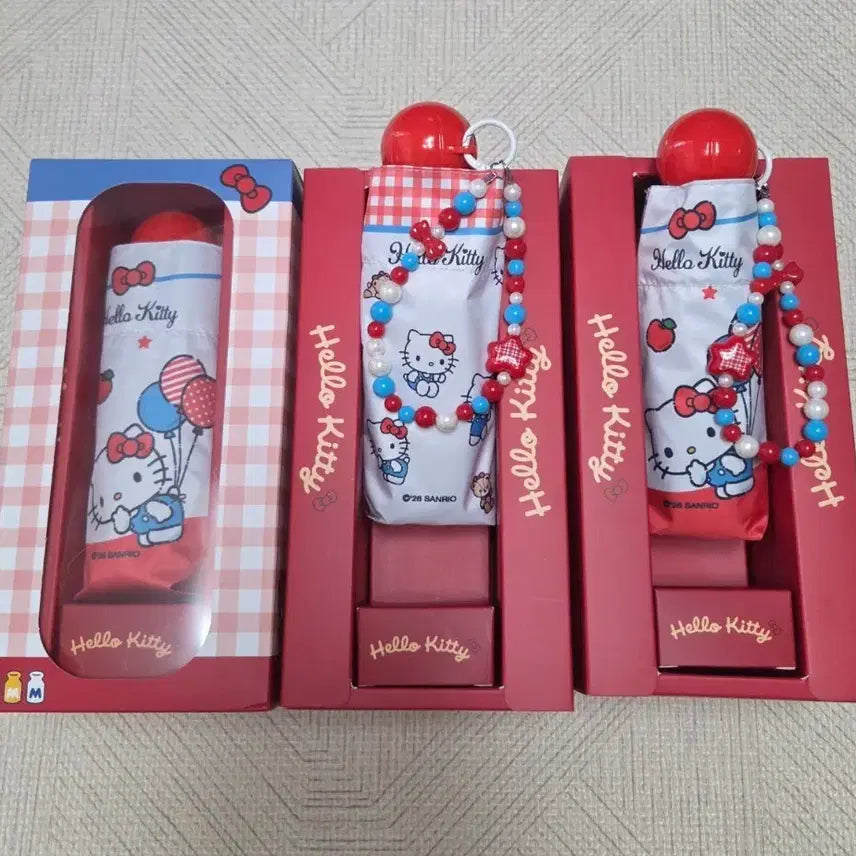 [BUNJANG] Sanrio Genuine Hello Kitty Folding Umbrella / 산리오 정품 키티 우산 새상품 2종