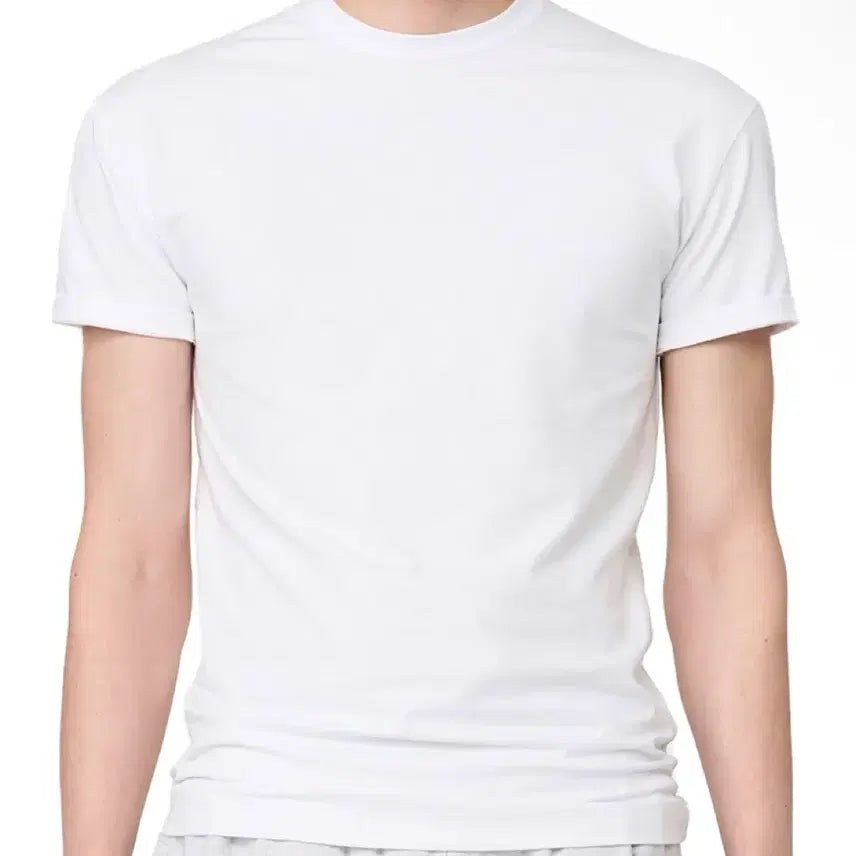 [BUNJANG] DBSR Muscle Fit T-Shirt White L / DBSR 머슬핏 티셔츠 화이트 L 슬림핏