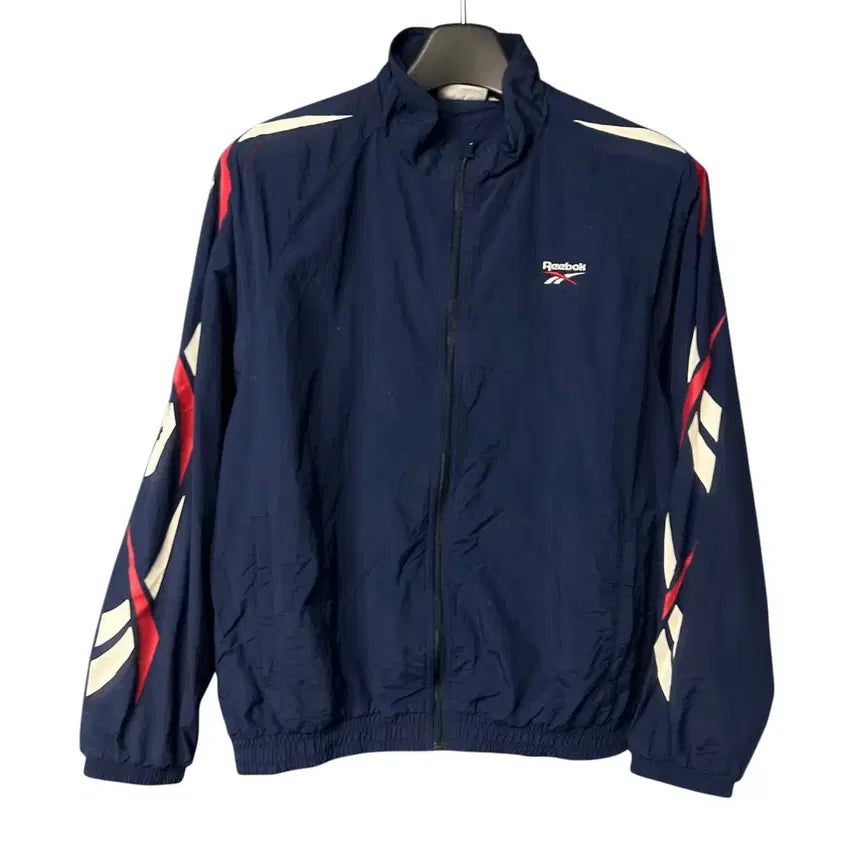 [BUNJANG] Reebok Retro Windbreaker Jacket Navy / L 리복 로고 네이비 레트로 바람막이 자켓