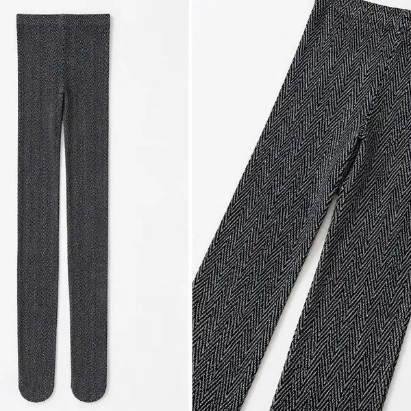 [BUNJANG] Sinangchon Zion Mélange Pattern Tights New / 신앙촌 지온멜란지 패턴 타이즈 새상품