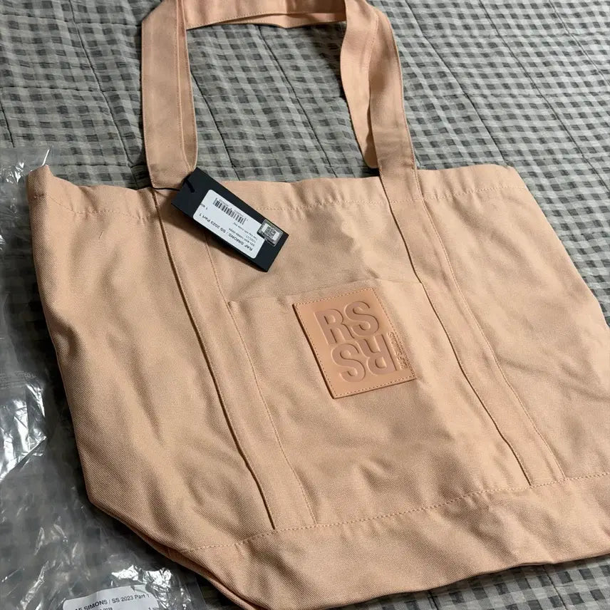 [BUNJANG] Raf Simons Logo Tote Bag Salmon / (OS) 라프시몬스 로고 토트백 살몬