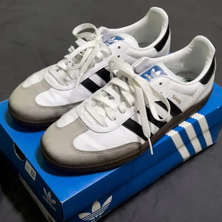 [BUNJANG] Adidas Samba Vegan White Black / (265)아디다스 삼바 비건 화이트 블랙