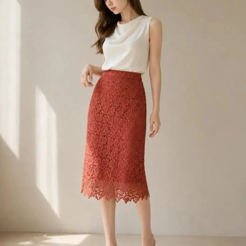 [BUNJANG] 8seconds Lace Skirt / 에잇세컨즈 레이스 스커트