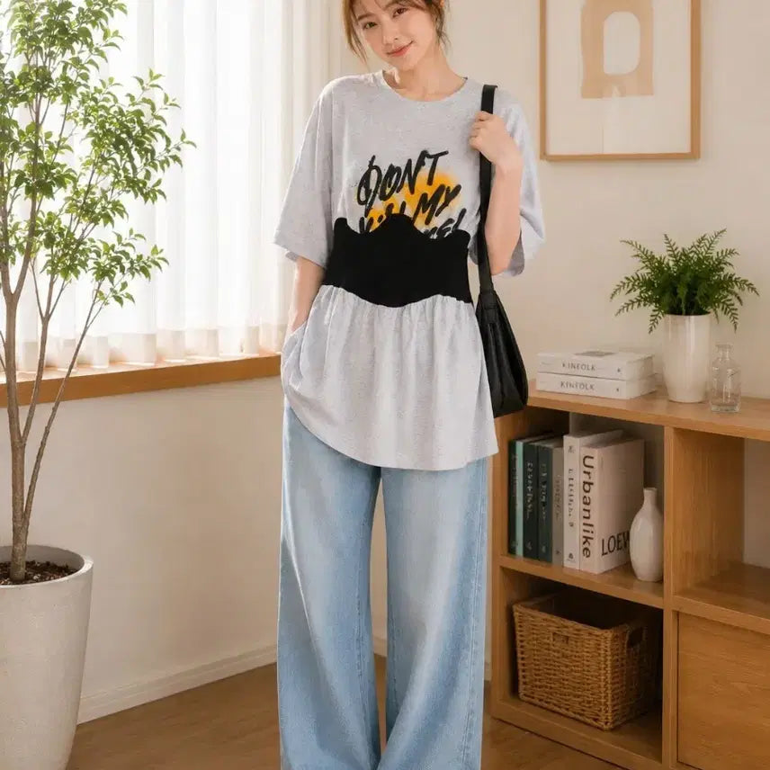 [BUNJANG] Graphic Print Short Sleeve T-Shirt / 프린팅 반팔 티셔츠