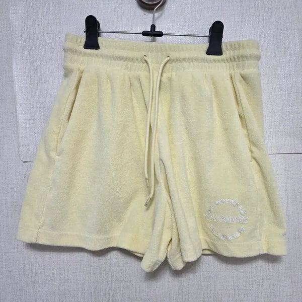 [BUNJANG] New Balance Terry Shorts Yellow / 뉴발란스 테리 반바지 옐로우