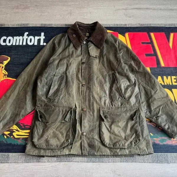 [BUNJANG] Vintage Barbour Bedale Wax Jacket Sage Green (A320, C38) / Vintage Barbour Bedale Wax Jacket A320 S