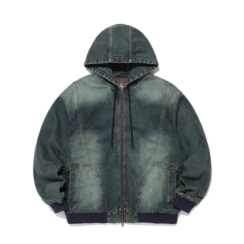 [BUNJANG] EAST KUNST Denim Hooded Zip-Up Jacket / 이스트쿤스트 데님 후드집업