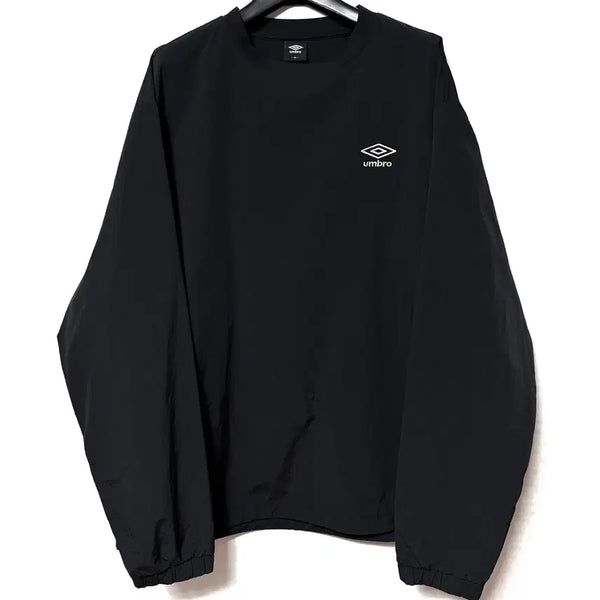 [BUNJANG] Umbro Big Logo Warm-Up Woven Long Sleeve T-Shirt Black / [XL,105]엄브로 빅로고 웜엄 우븐 긴팔티 블랙