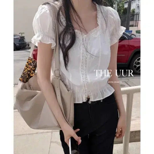 [BUNJANG] UUR Bunny Lace Blouse / uur bunny lace blouse