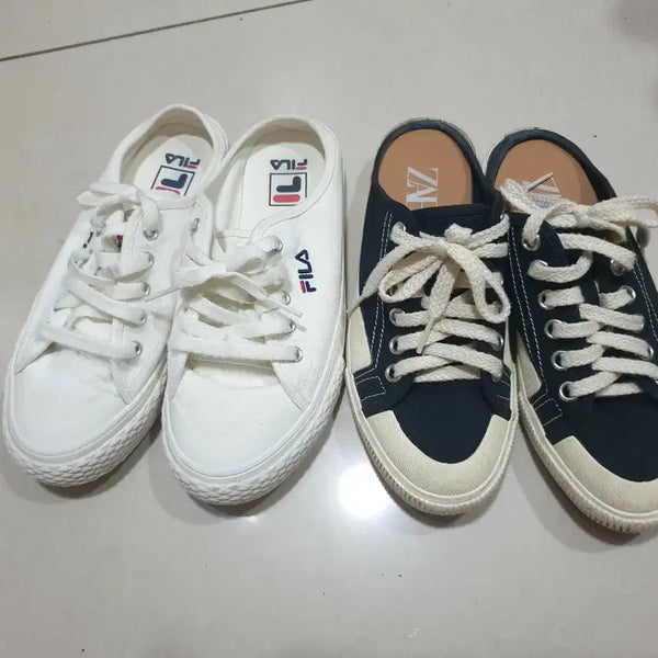 [BUNJANG] Zara, Fila Mule Flats (230mm) Bundle Set / 자라, 휠라 뮬 단화 230 일괄