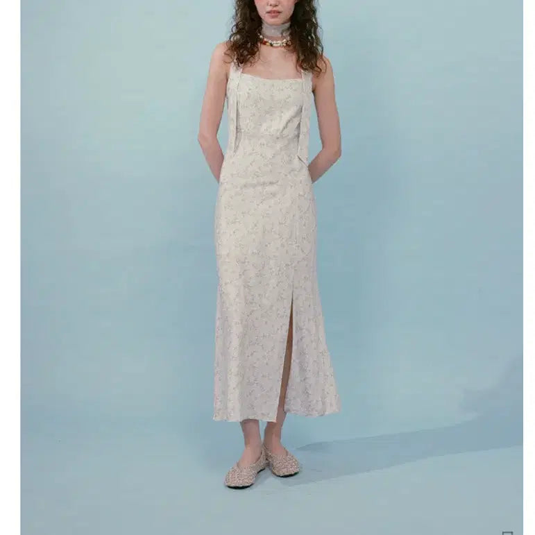 [BUNJANG] Lulu Seoul Bitter Long Dress with Scarf / [백예린 원피스]루루서울 비터 롱 드레스 (스카프 포함)
