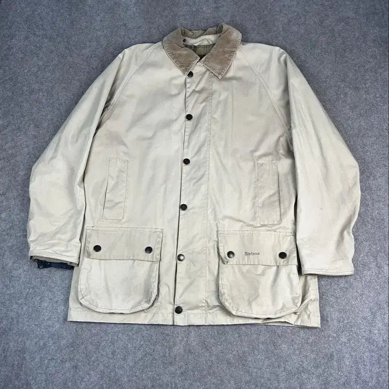[BUNJANG] Barbour Men's Large Beige Lightweight Beaufort Waxed Jacket / Barbour Jacket Mens Large Beige Lightwei