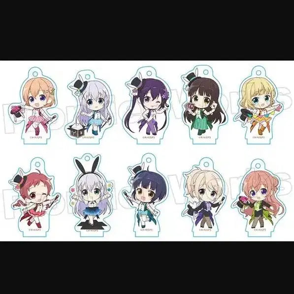 [BUNJANG] Is the Order a Rabbit? Magician 10 Types Mini SD Acrylic Stand Set (Sealed) / 미개봉 매지션 10종 미니 SD 아크릴 스탠드 세트 (주문은토끼입니까)