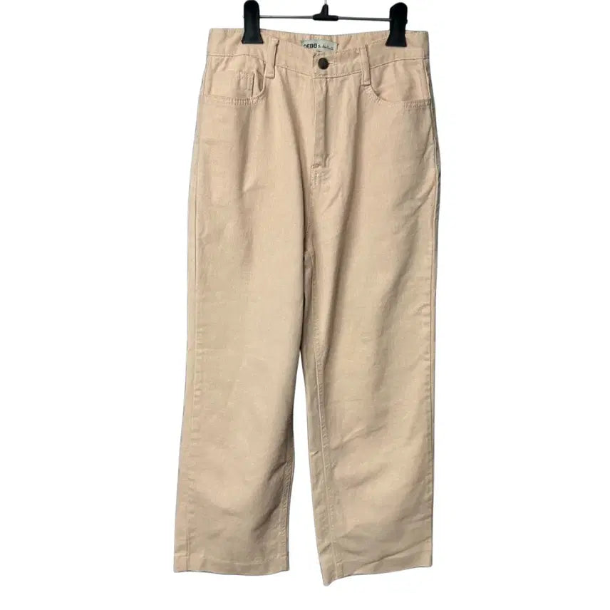 [BUNJANG] DEBB Women's Light Pink Wide Denim Pants / 67 DEBB 여성 라이트핑크 와이드 데님 팬츠