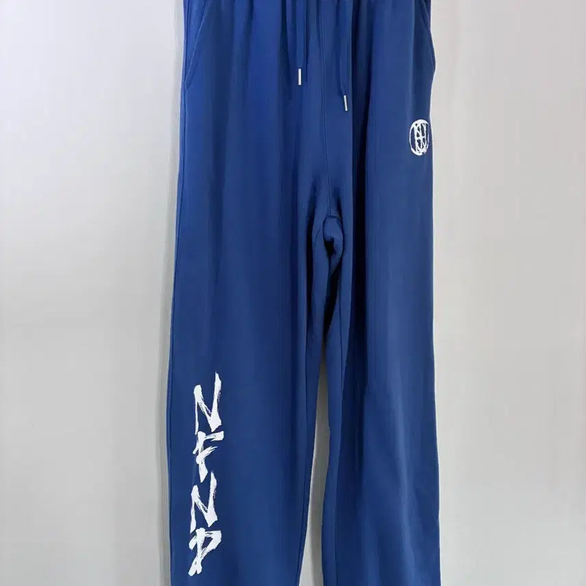 [BUNJANG] NOTFORNAUGHT Training Pants Blue Cotton / 낫포너드 트레이닝 팬츠