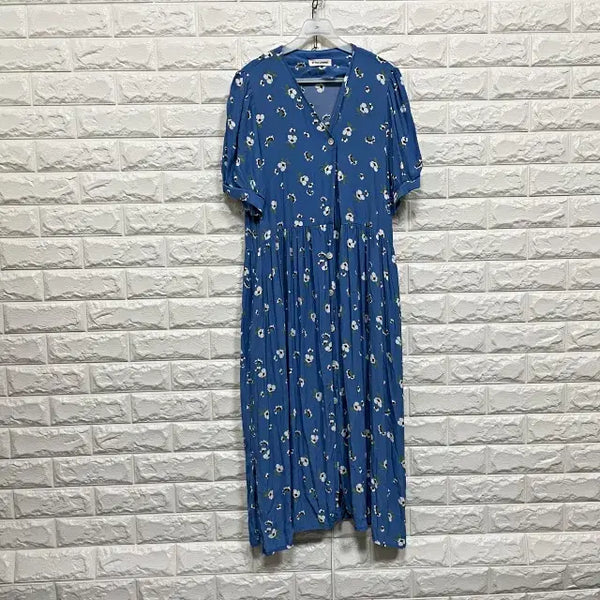 [BUNJANG] Short Sleeve Maxi Dress / 2501) 반팔원피스