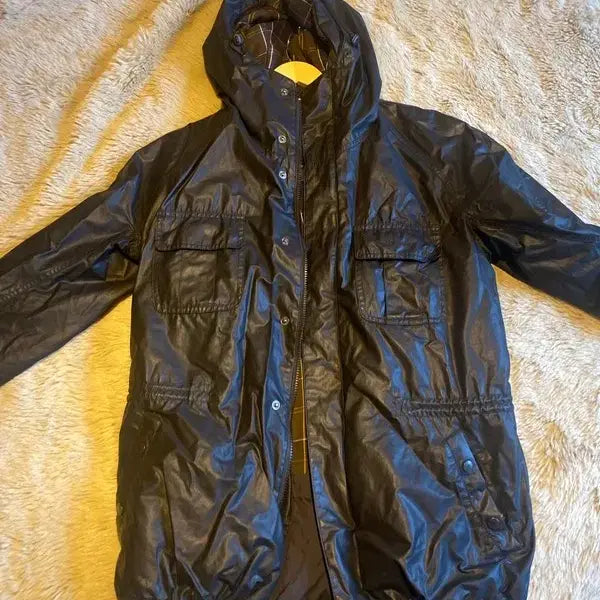 [BUNJANG] Barbour Waxed Waterproof Jacket / Barbour BlackGrey Waterproof Wax Jacket