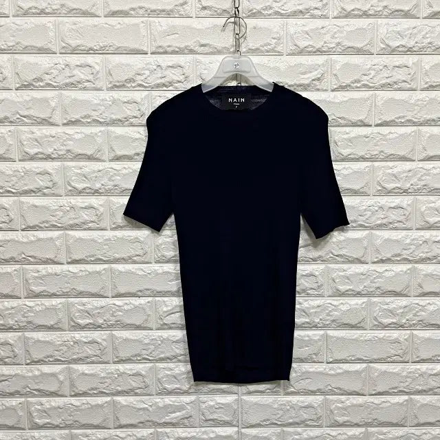 [BUNJANG] Short Sleeve Knit T-Shirt / 2514) 반팔 니트티셔츠