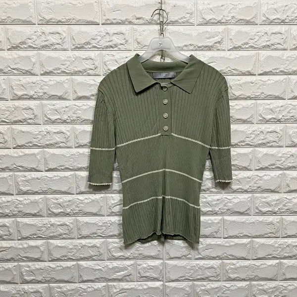 [BUNJANG] 8seconds Short Sleeve Knit T-shirt / 2515) 에잇세컨즈 반팔 니트티셔츠