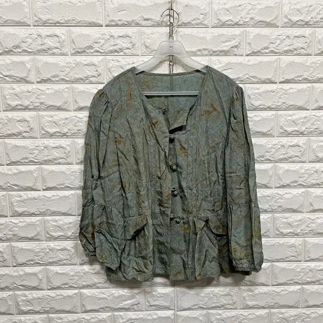 [BUNJANG] Women's Long Sleeve Rayon Blouse / 2533) 긴팔 인견 블라우스