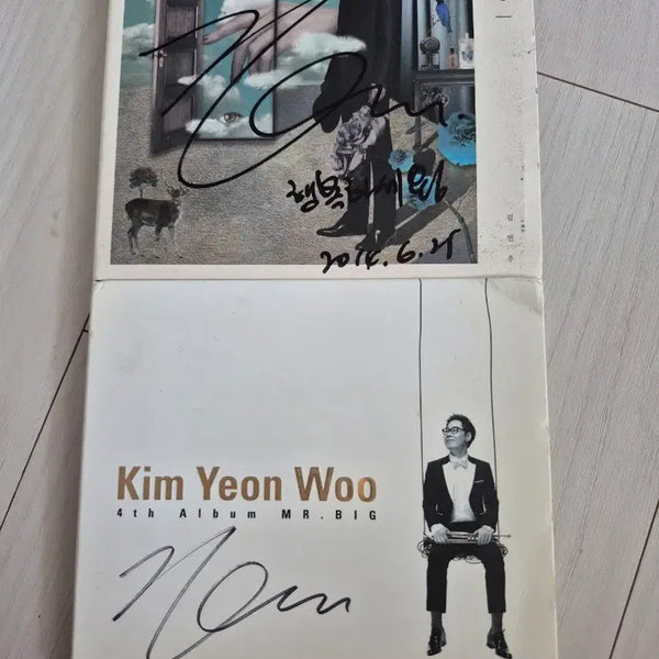 [BUNJANG] Kim Yeon-woo Autographed 4th Album 'MR. BIG' CD Set (2 Discs) / 친필사인 김연우 CD 2장