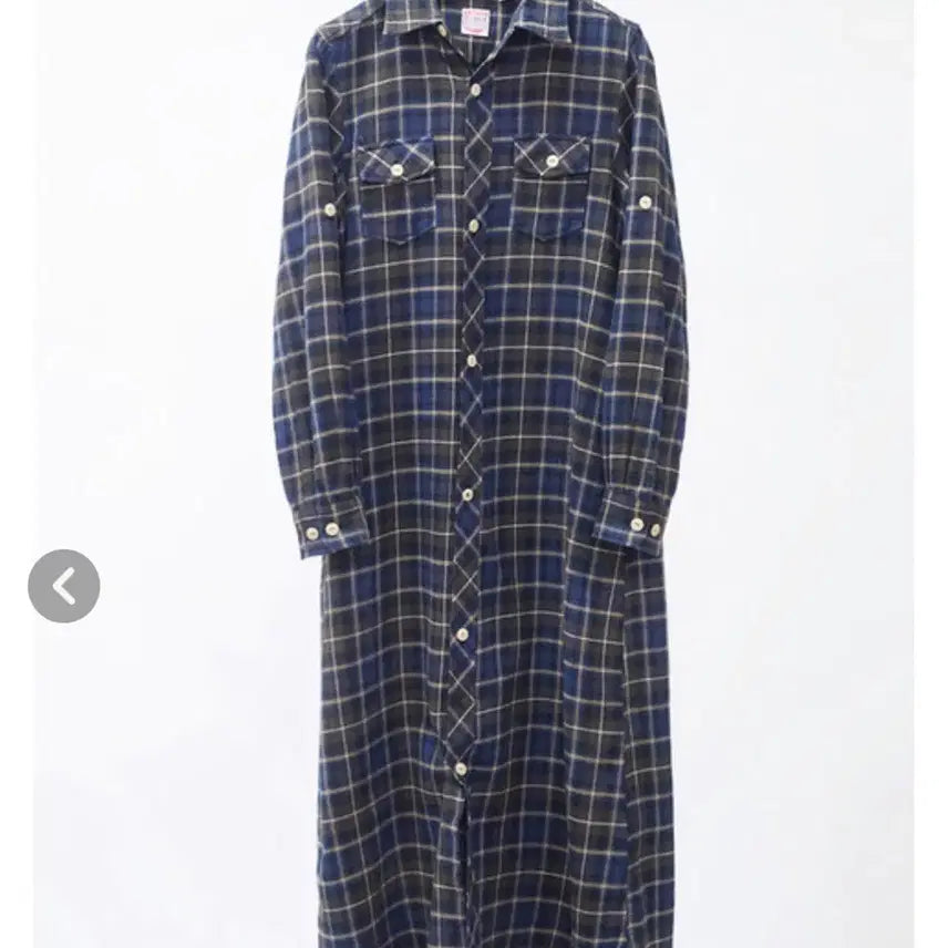 [BUNJANG] BEAMS BOY Flannel Check Long Dress / BEAMS BOY 빔즈보이 플란넬체크 롱원피스