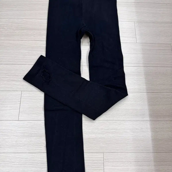 [BUNJANG] Black Fleece Lined Stockings / 검정 기모 스타킹
