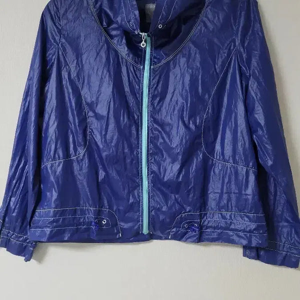 [BUNJANG] PAT Blue Windbreaker Short Jacket 105 / PAT 여 블루 바람막이 숏 자켓 105