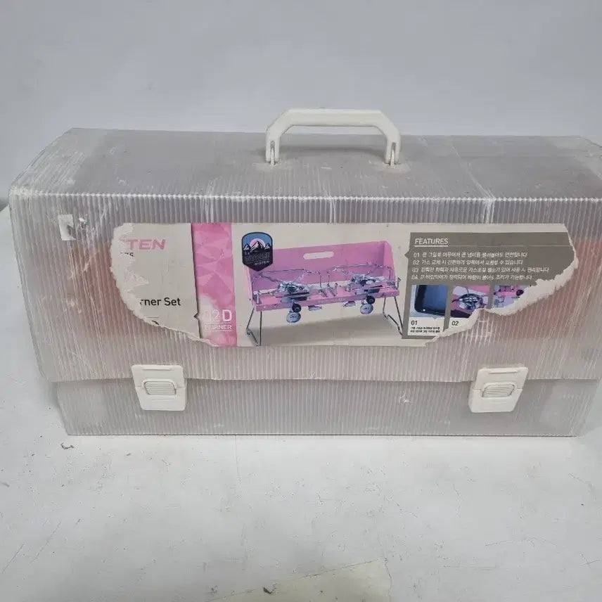 [BUNJANG] Bigten Gas Twin Burner + Grill Pan Set / 빅텐 가스 트윈버너+구이팬 세트