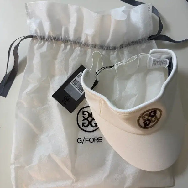 [BUNJANG] G/FORE White Golf Sun Cap / [새상품] G/FORE 화이트 골프 썬캡