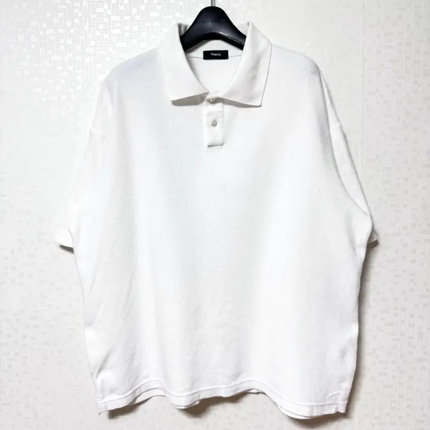 [BUNJANG] Theory Short Sleeve Polo Shirt (Size L) / [L,100]띠어리 카라티 반팔티 오버핏 theory