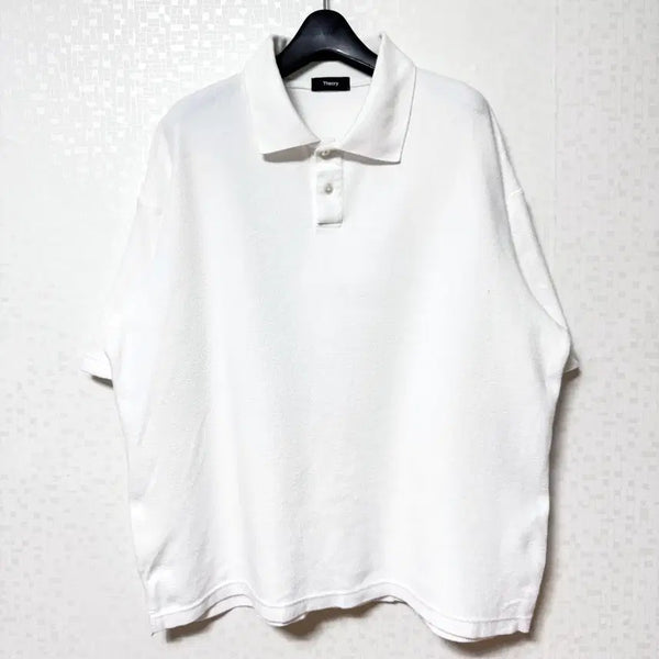 [BUNJANG] Theory Short Sleeve Polo Shirt (Size L) / [L,100]띠어리 카라티 반팔티 오버핏 theory