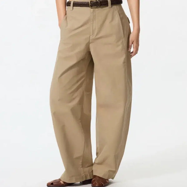 [BUNJANG] Uniqlo Jersey Barrel Leg Pants Beige / 유니클로 저지배럴레그팬츠 베이지