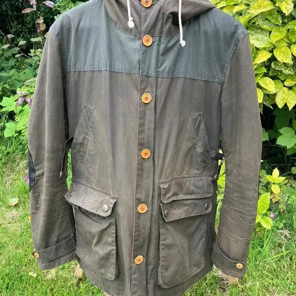 [BUNJANG] Barbour Game Parka Wax Jacket Mens Olive / Barbour Game Parka Wax Jacket Mens Olive