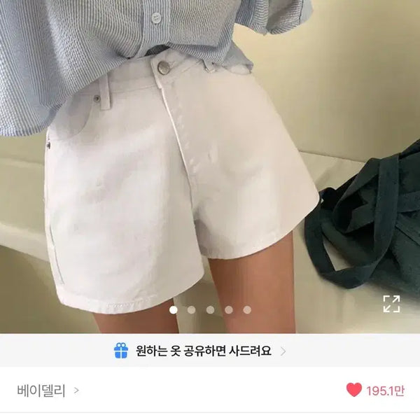 [BUNJANG] Baydely 3-Part Short Pants / 에이블리 베이델리 3부 숏팬츠 / 반바지 s