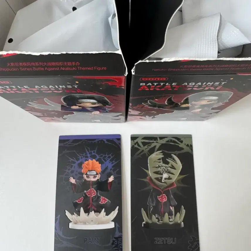 [BUNJANG] Pop Mart Naruto Shippuden Akatsuki Pain & Zetsu Figure Bundle / 나루토 질풍전 아카츠키 팝마트 피규어 페인+제츠 일괄