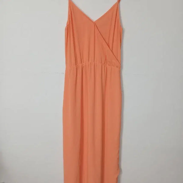 [BUNJANG] IKKS Women's Orange Spaghetti Strap Maxi Dress / IKKS 여성 끈 원피스 (오렌지) 55 S